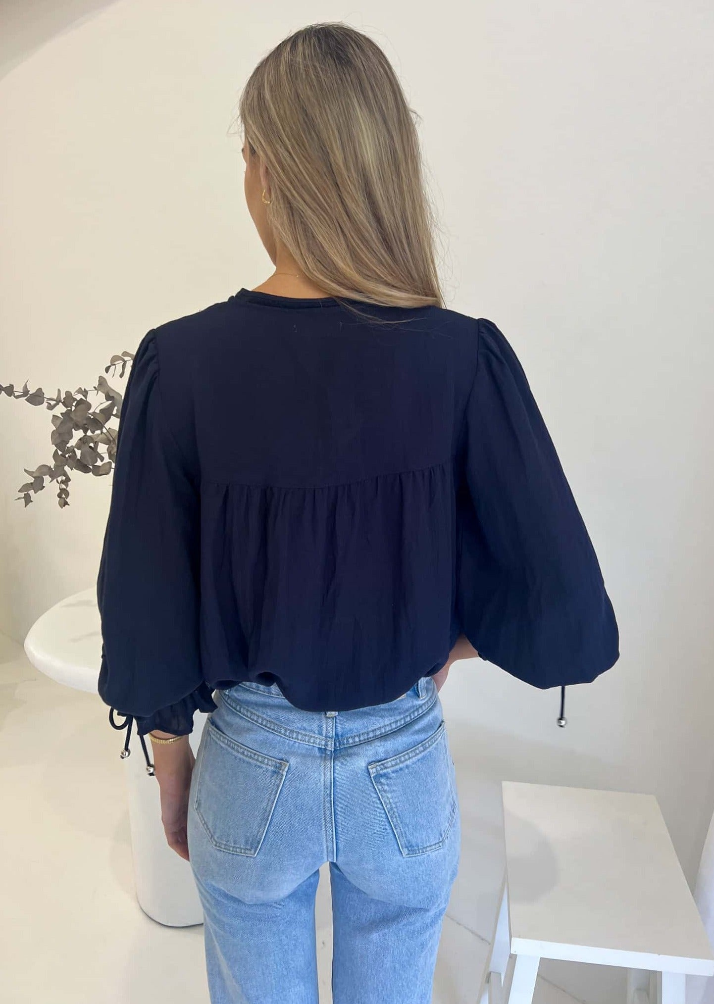 Bowie Blouse  - Navy