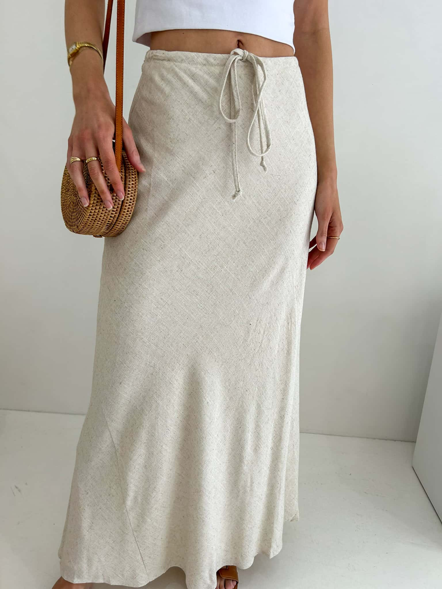 Kora Maxi Skirt - Natural