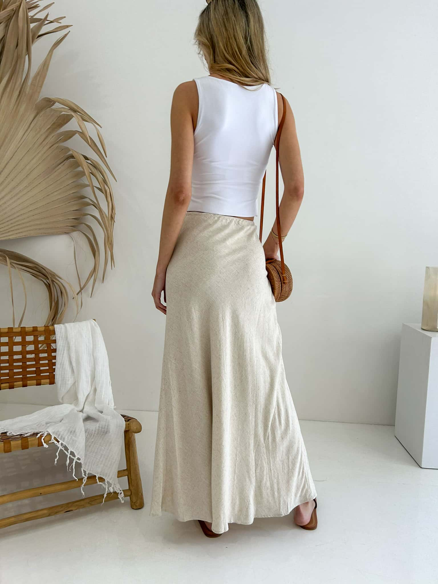 Kora Maxi Skirt - Natural