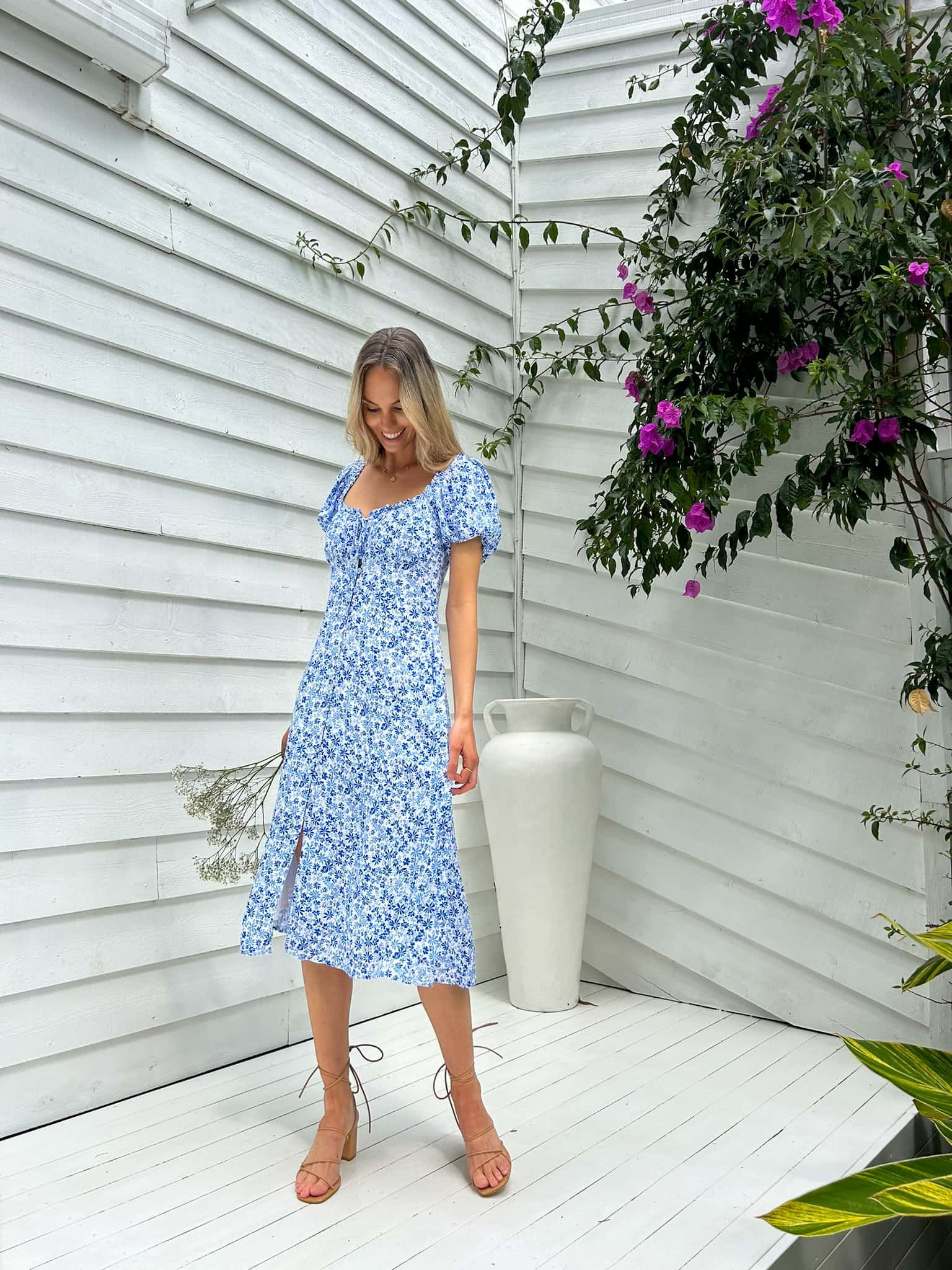 Ivana Midi Dress -  Wildflower Print