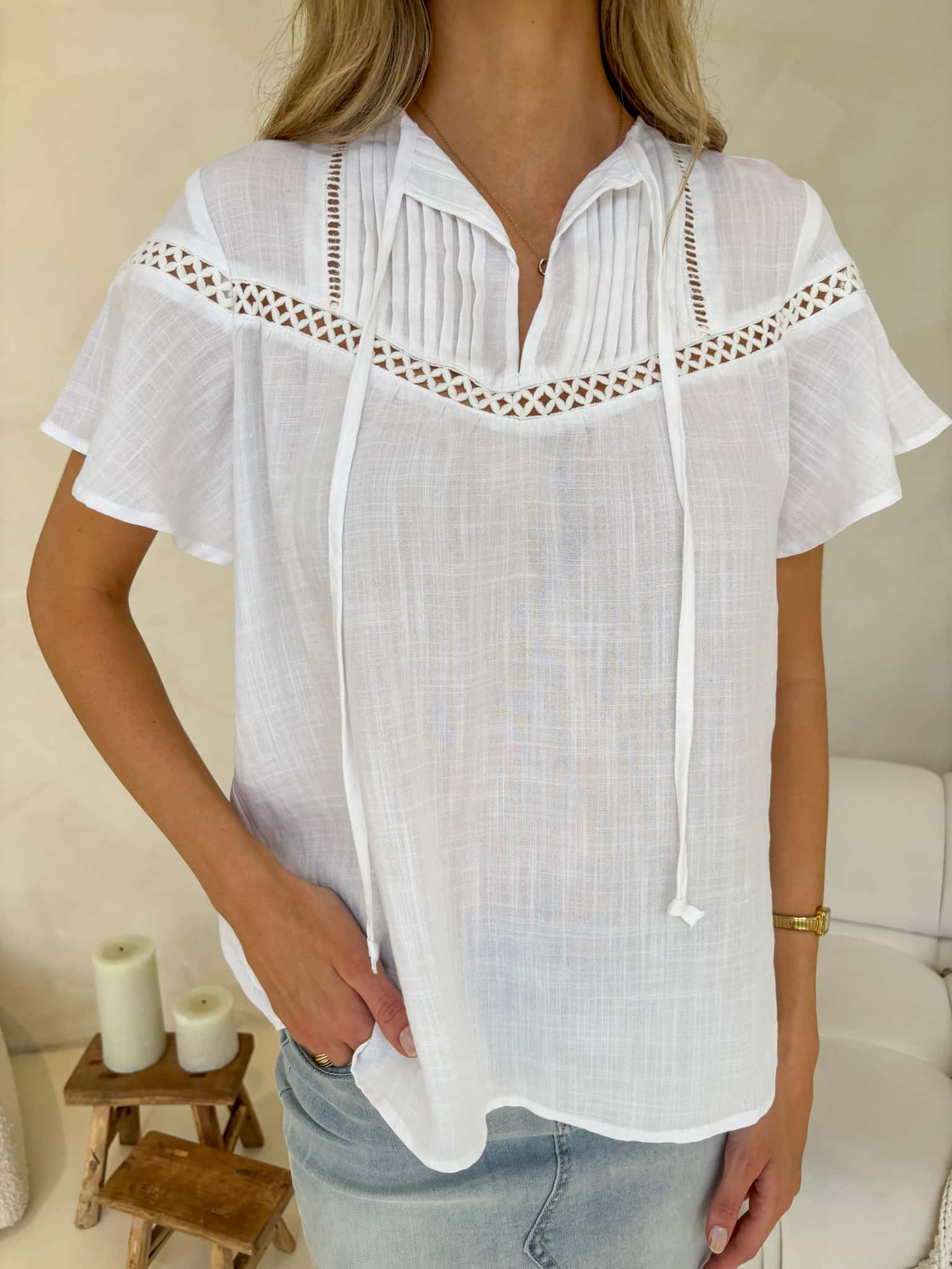 Jasmine Blouse - White