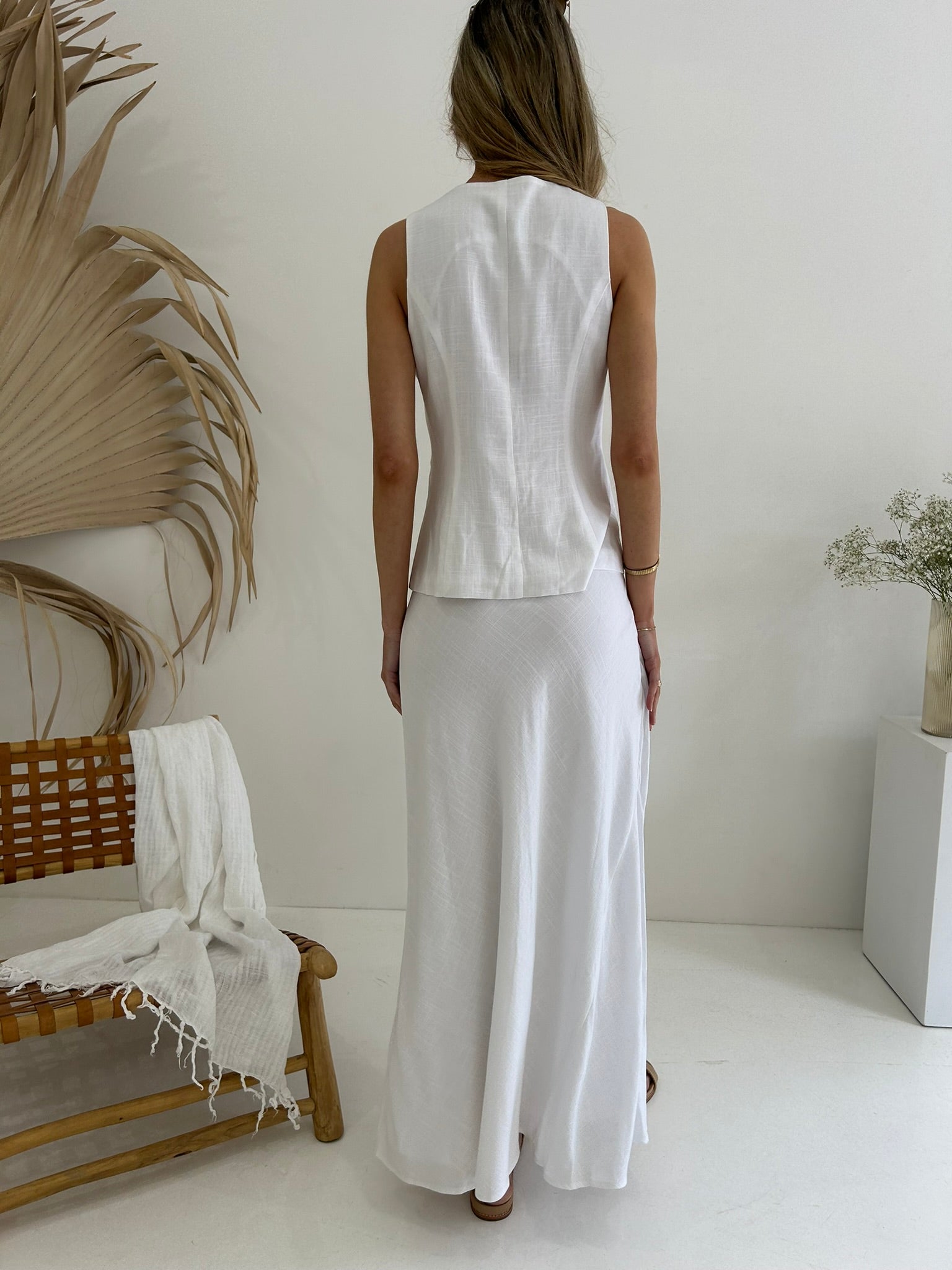 Kora Maxi Skirt - White