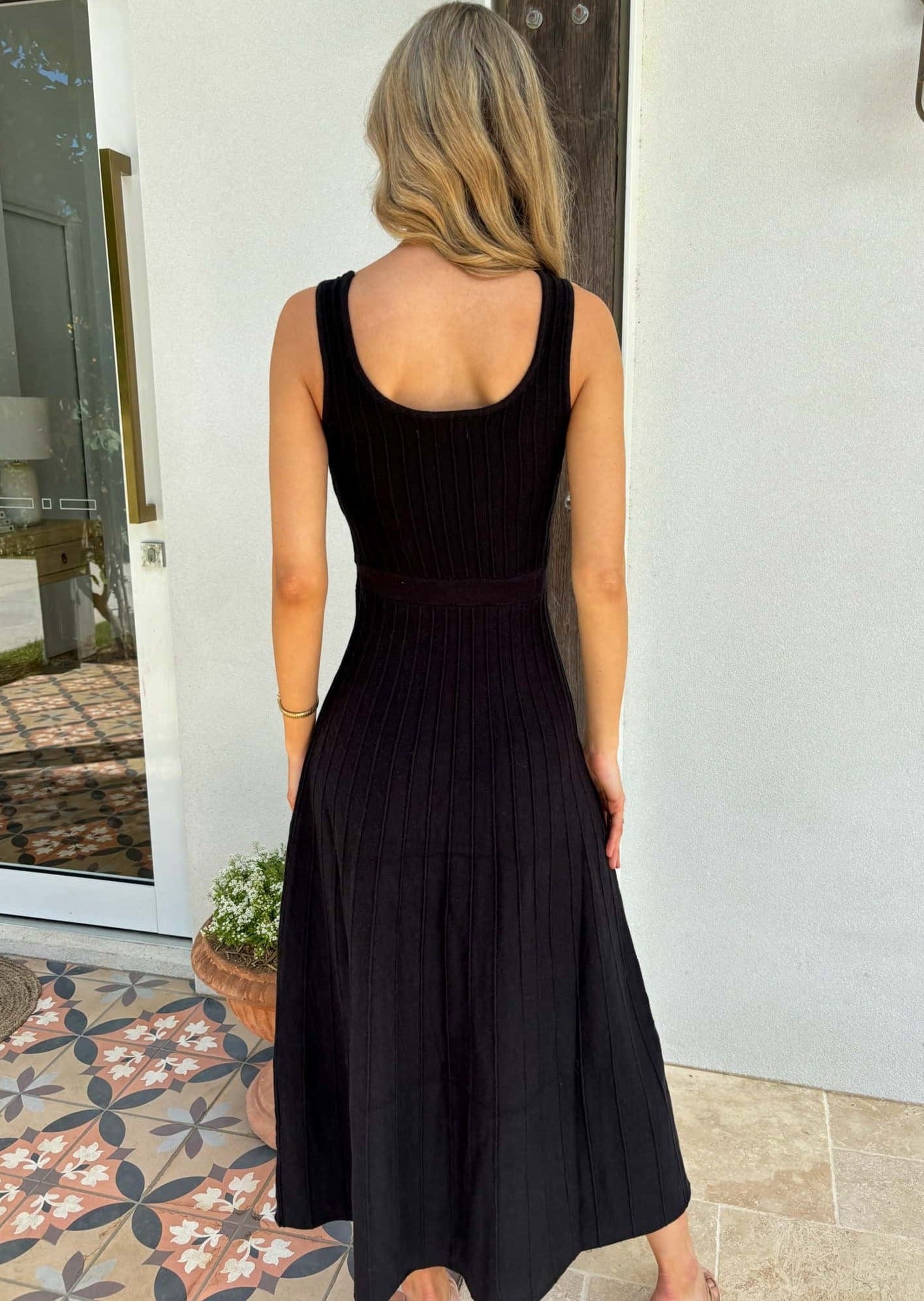 Venice Knit Dress - Black - Mylk The Label