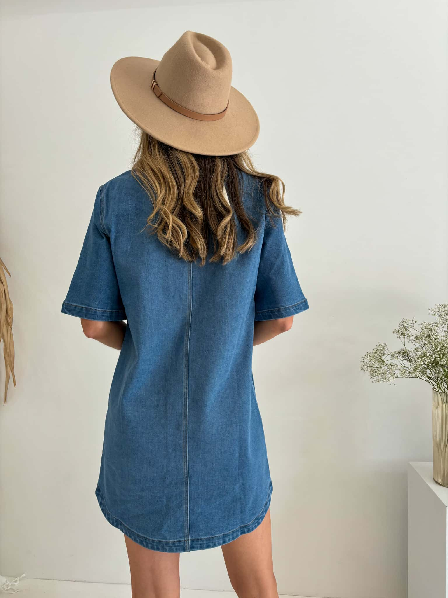 Yves Denim Dress - Blue Denim