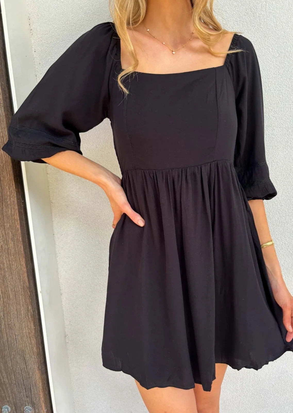 Alexandria Dress - Black - Mylk The Label