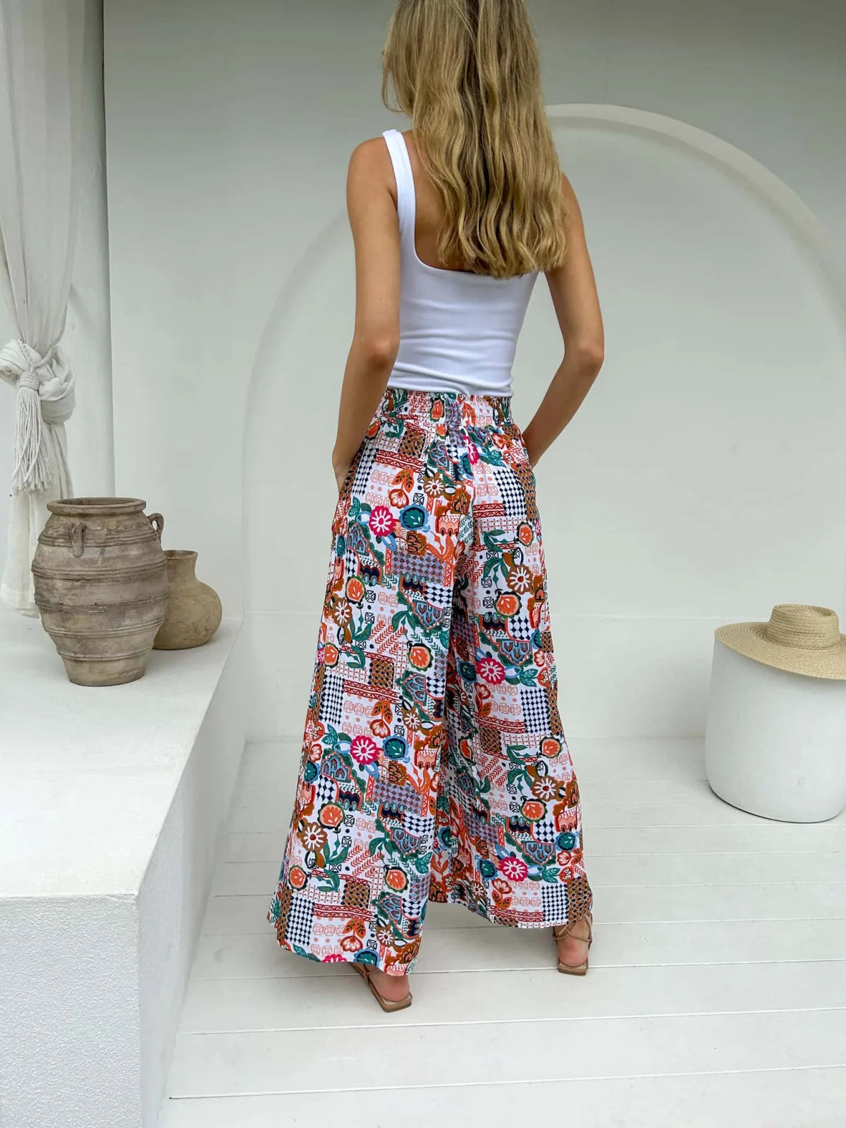 Clea Pant - Exclusive Rio Print - Mylk The Label