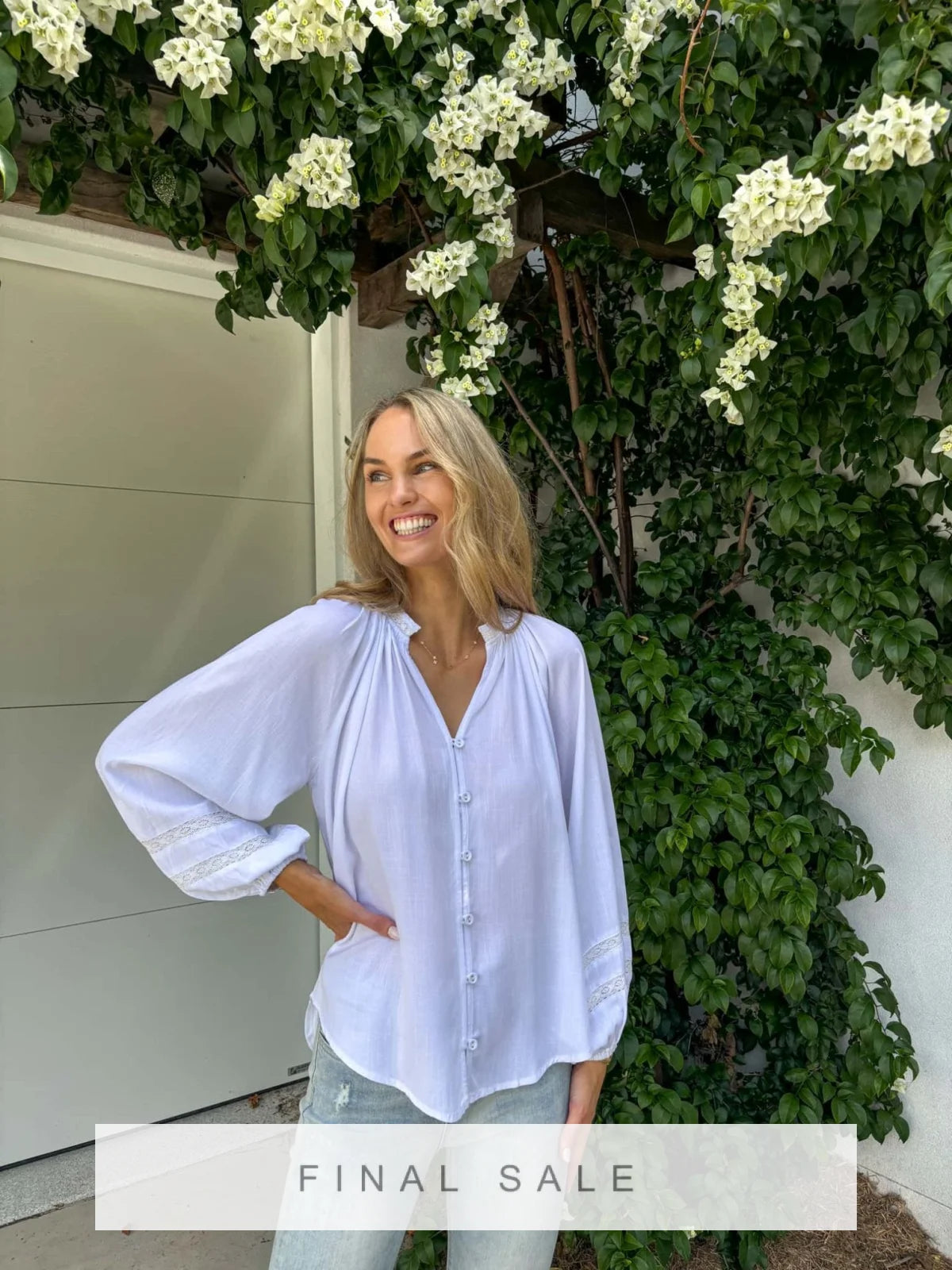 Fallon Blouse - White Tops