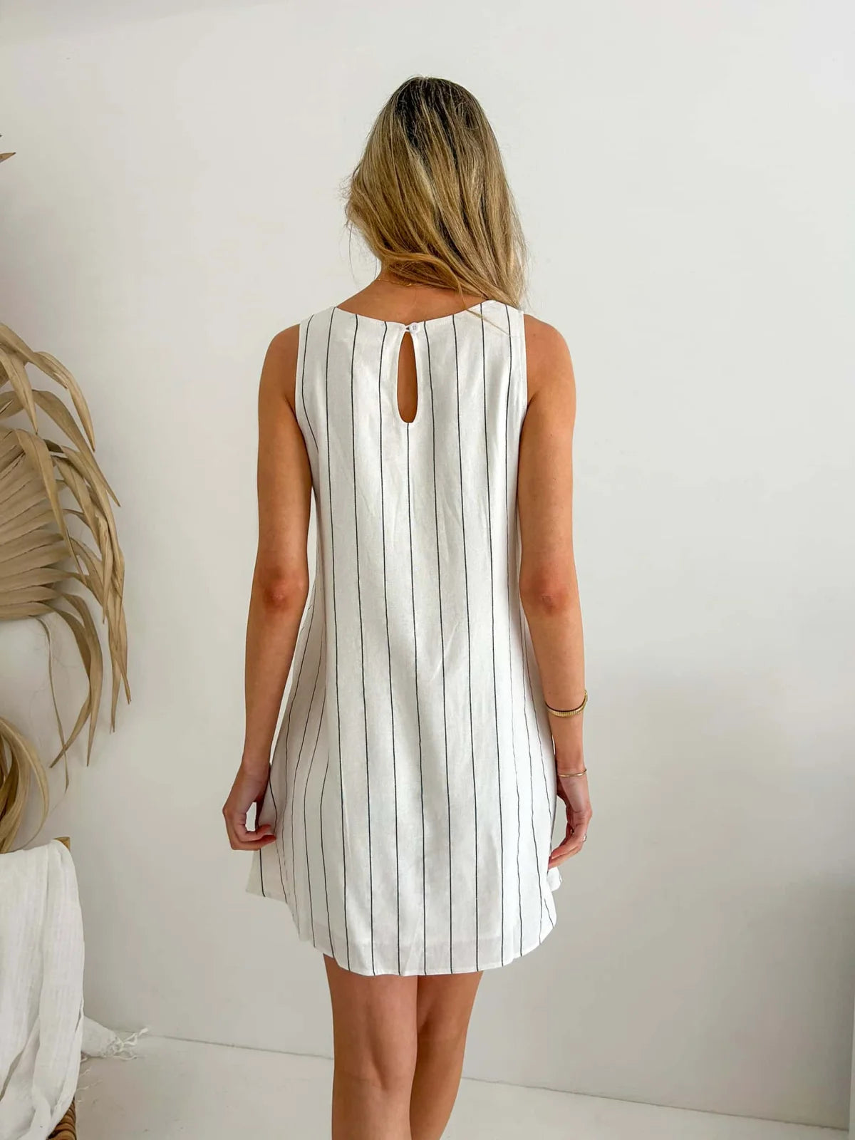 Frankie Dress - Monochrome Stripe