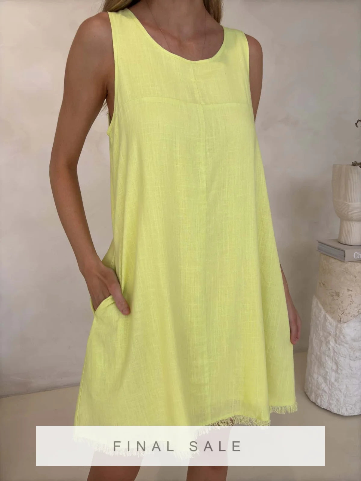 Freya Dress - Citrus Yellow