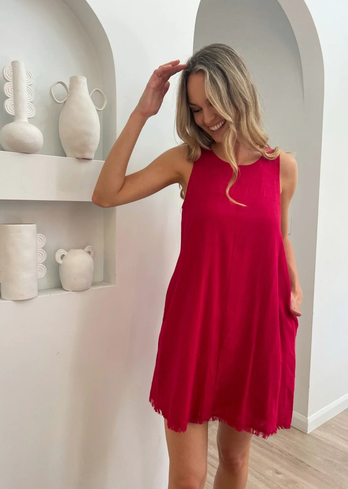 Freya Dress - Red - Mylk The Label