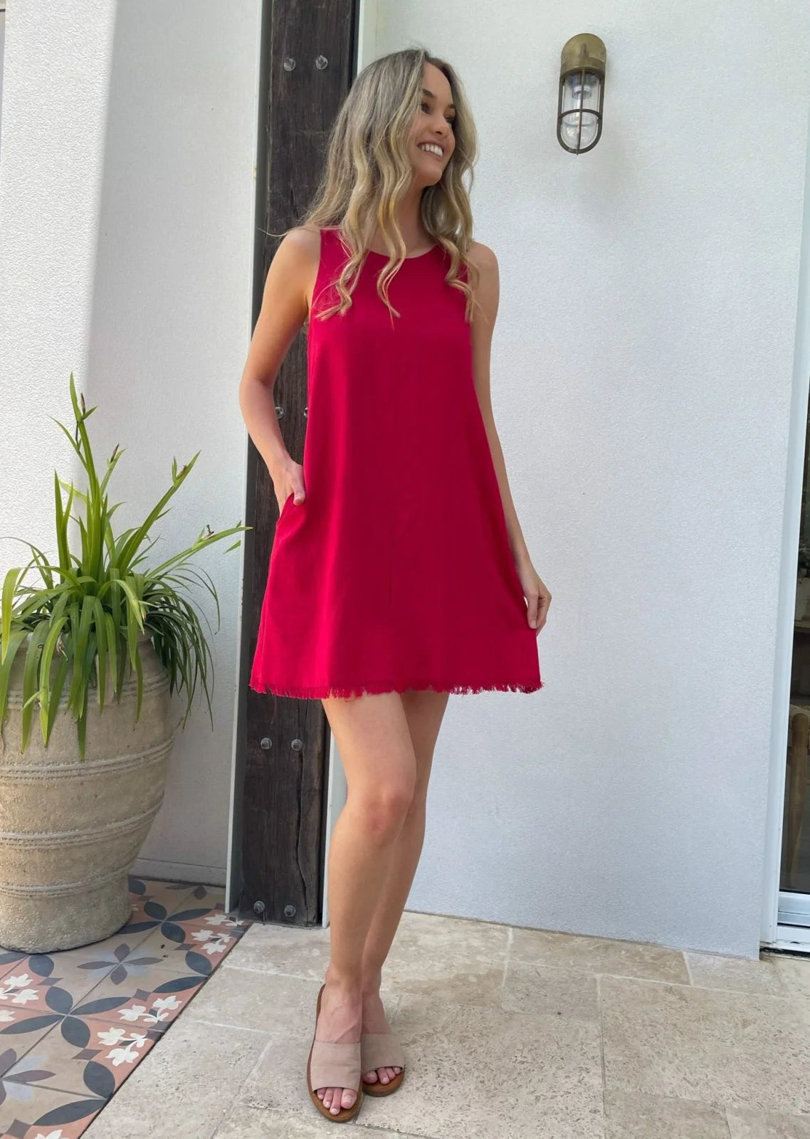 Freya Dress - Red - Mylk The Label