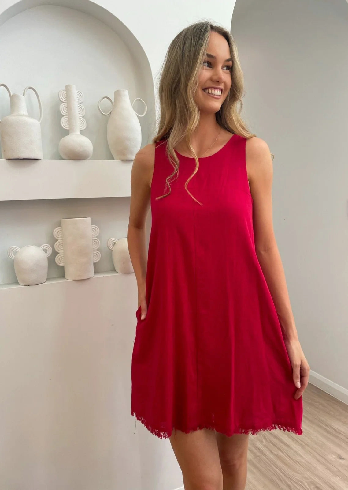 Freya Dress - Red - Mylk The Label