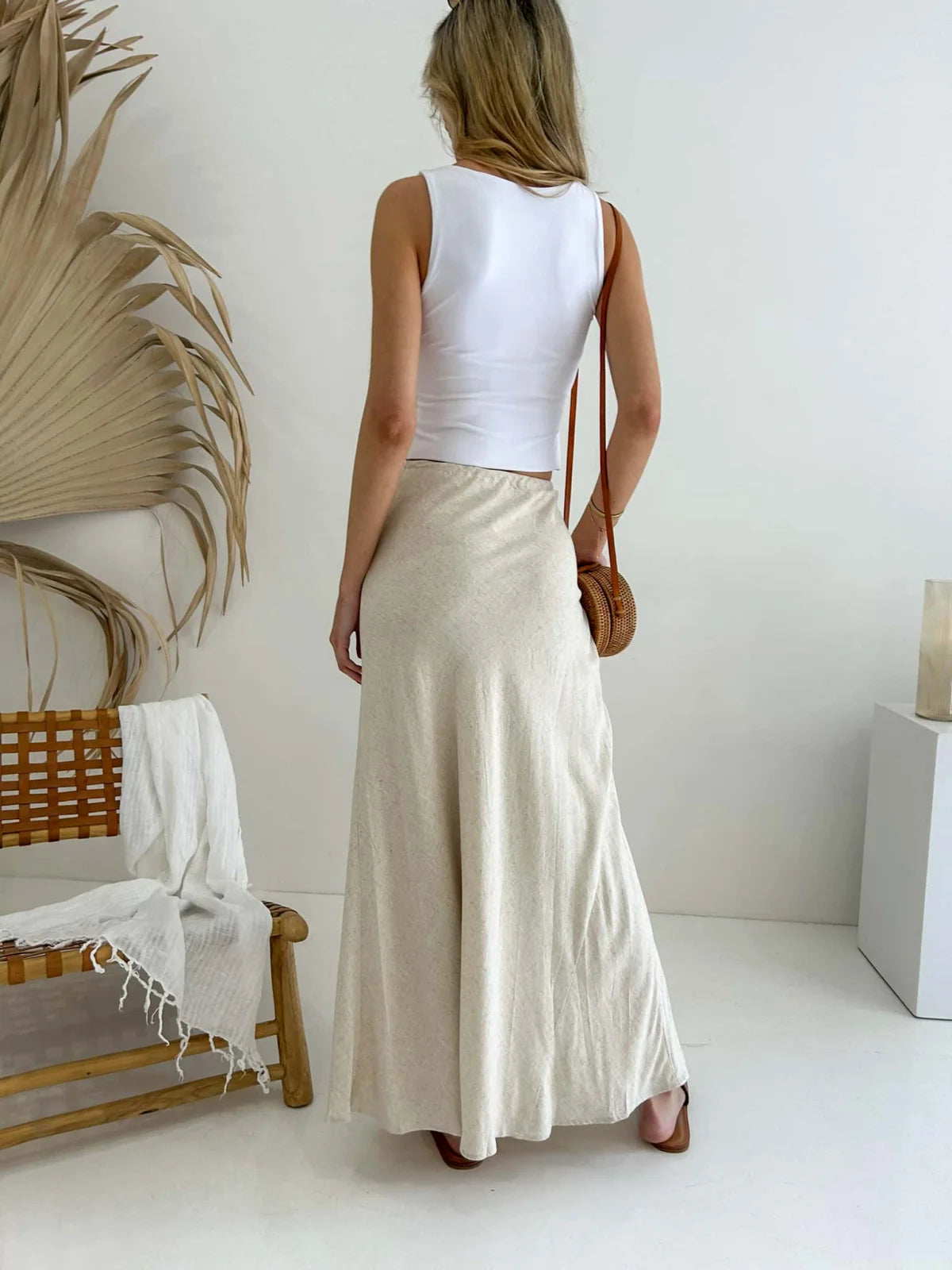 Kora Maxi Skirt - Natural Bottoms